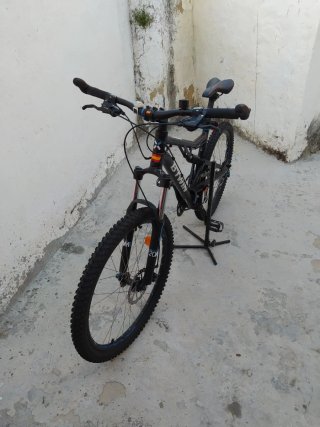 Bicicleta Btwin Doble Suspensión Negra