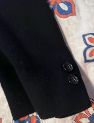 Gabardina Vintage de Cachemira Azul