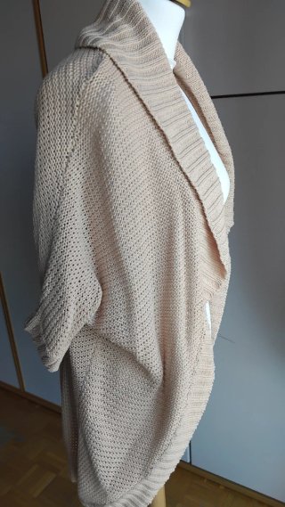 Cardigan in filo beige taglia unica