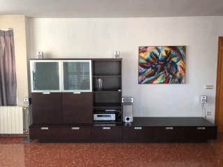 Mueble de salón modular wengué