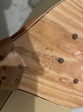 Fuelles de madera y metal antiguo