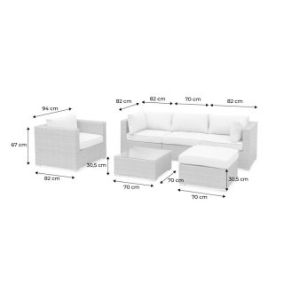 Conjunto de terraza Cagliari