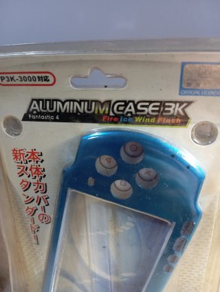 Carcasa PSP 3000 Aluminio Fantastic 4 Azul