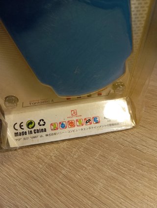 Carcasa PSP 3000 Aluminio Fantastic 4 Azul