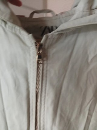 Parka Zara con capucha beige Talle 13-14 años