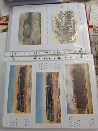 40 Postales de Trenes Locomotora Antigua