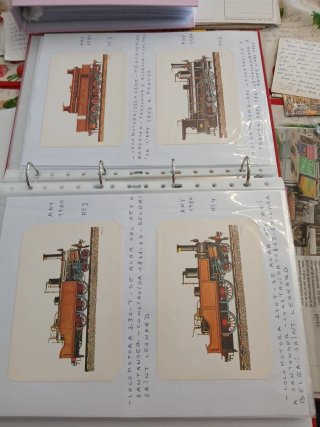 40 Postales de Trenes Locomotora Antigua