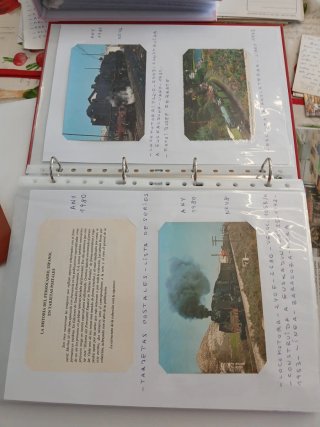 40 Postales de Trenes Locomotora Antigua
