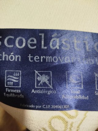 Colchón viscoelástico Aloe Vera 90cm
