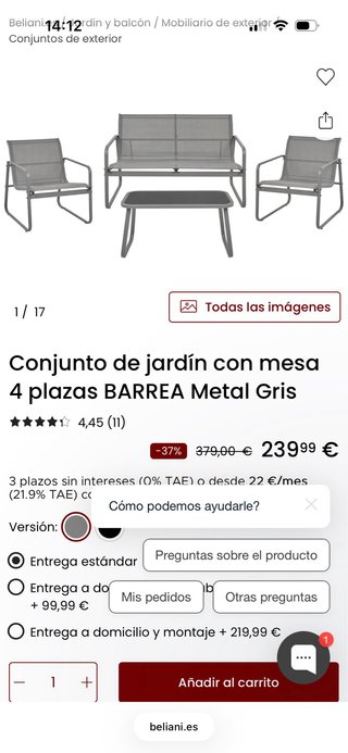 Conjunto Muebles Exterior