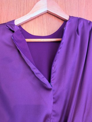 Vestido morado de fiesta