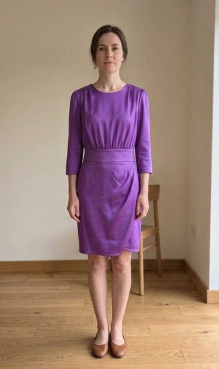 Vestido morado de fiesta