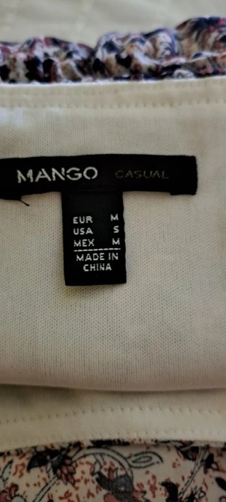 Vestido Verano Mango Talla M flores tirantes ropa