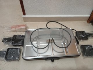 Plancha y Fondue Eléctrica Bifinet H-3043