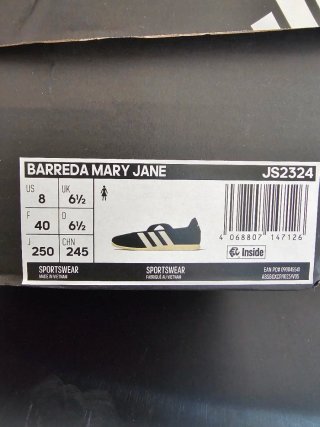 Adidas Barreda Mary Janes Talla 40