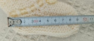 Lote 4 pares patucos punto bebé hechos a mano