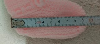 Lote 4 pares patucos punto bebé hechos a mano