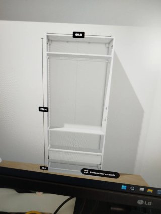 Armario PAX Ikea Blanco de dos puertas como nuevo