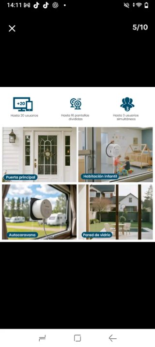 Litokam Cámara de Ventana 2K WiFi precio solo hoy