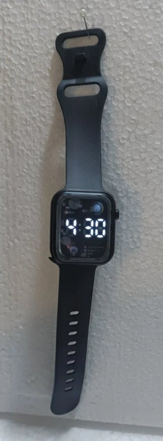 Orologio LED nero