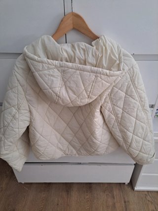 Cazadora acolchada Zara blanca Talla 152 cm 11-12