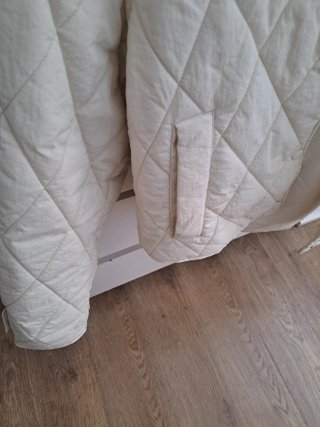 Cazadora acolchada Zara blanca Talla 152 cm 11-12