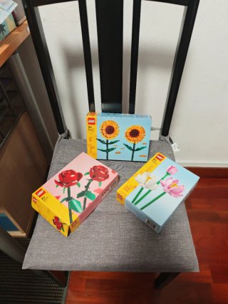 Lego Flores: Rosas, Loto y Girasoles