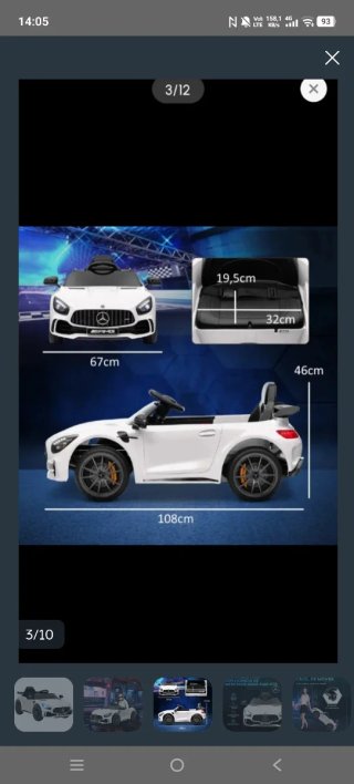 Coche Eléctrico Infantil Mercedes AMG