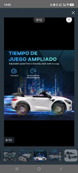 Coche Eléctrico Infantil Mercedes AMG
