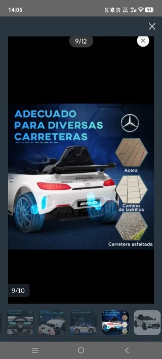Coche Eléctrico Infantil Mercedes AMG