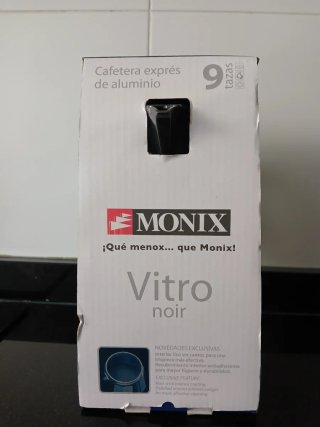 Cafetera Monix Vitro Noir