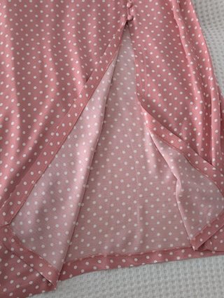 Falda Zara lunares rosa