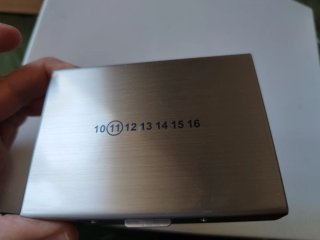 Porta carte Maison Margiela 11 argento
