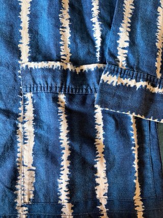 Camisa Benetton Rayas Azul Blanco