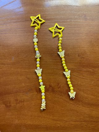 Horquillas pelo estrellas y abalorios