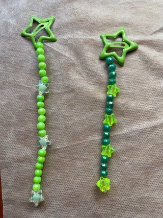 Horquillas pelo estrellas y abalorios
