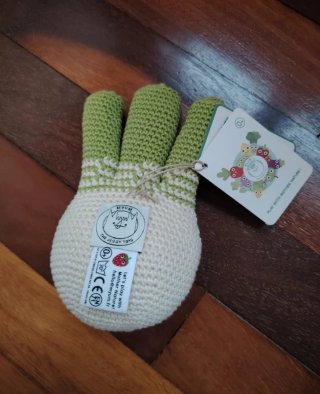 Sonajero mordedor de crochet