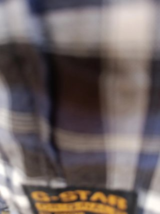 Camisa G-Star RAW cuadros azul y negro Talla L