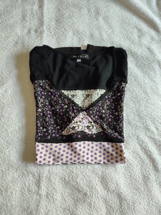 Maglietta donna manica corta fantasia