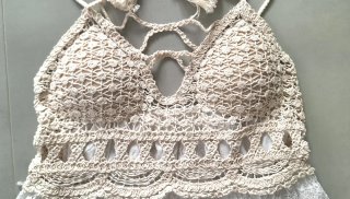 Abito estivo donna crochet pizzo bianco