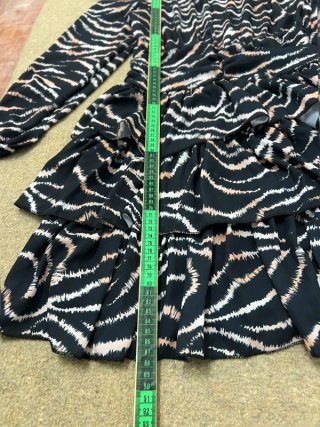Vestido corto estampado cebra talla S