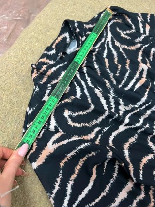 Vestido corto estampado cebra talla S