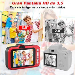 Cámara infantil fotos zoom 360° video 1080p