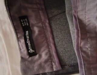 Falda pantalón gris con botones