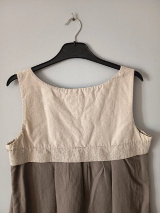 Vestido Zara Basic Marrón Verano