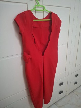 Vestido Rojo Fiesta Talla M
