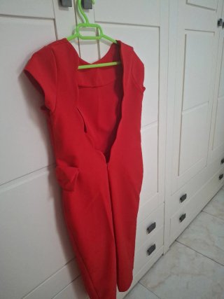 Vestido Rojo Fiesta Talla M