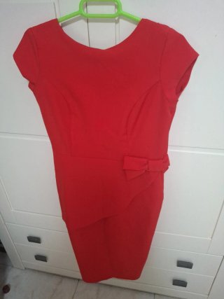 Vestido Rojo Fiesta Talla M
