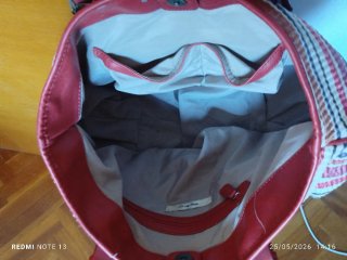 Bolso de hombro rayas multicolor