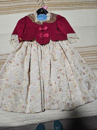 Traje de Fallera Niña 2-5 años con 2 Faldas